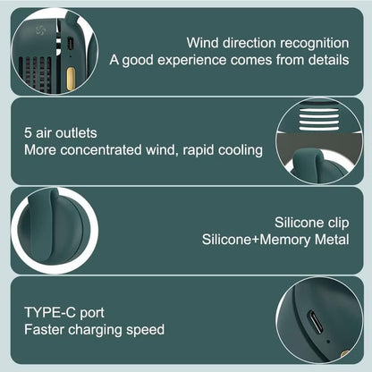 Rechargeable Hands-Free Clip Fan – 3 Speeds