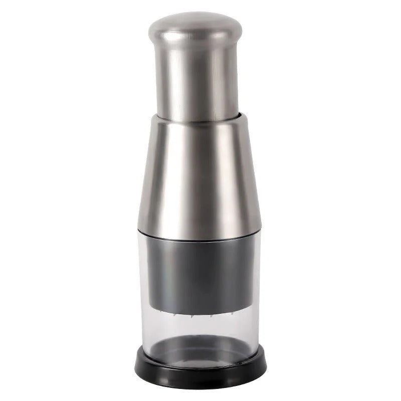 Stainless Steel Vegetable & Garlic Cutter Manual Push