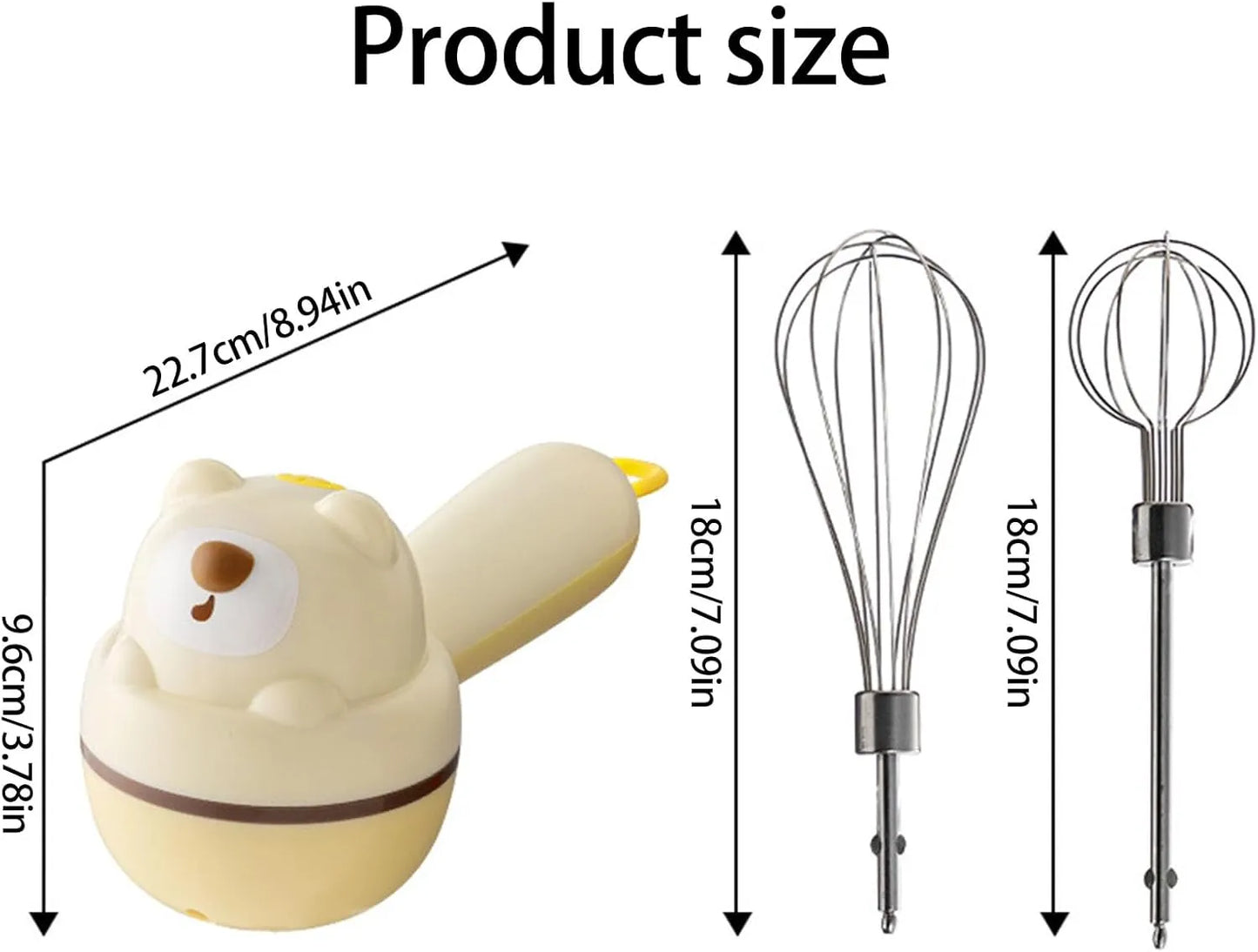 Electric Hand Mixer & Egg Whisk