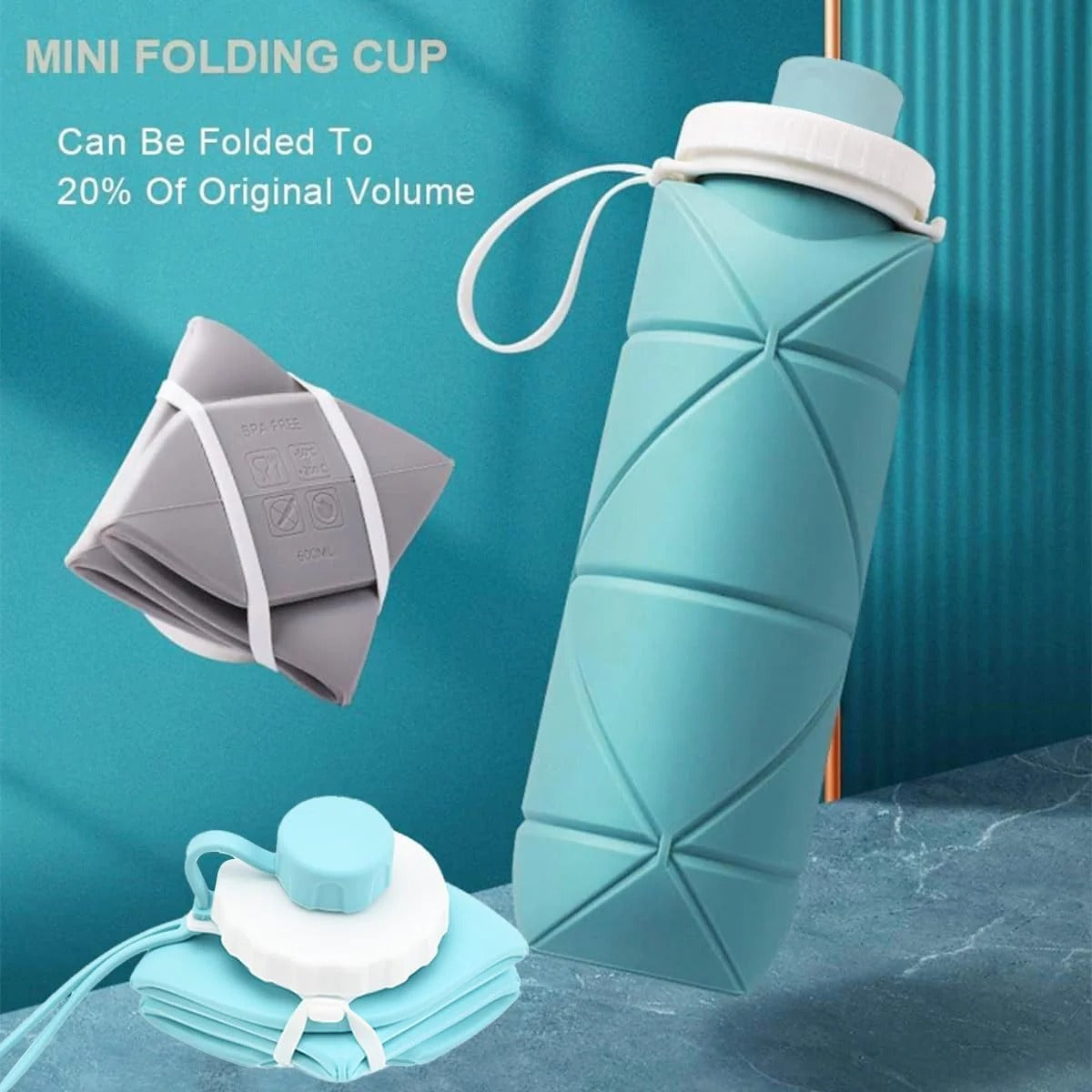 Silicone Folding Water Bottle